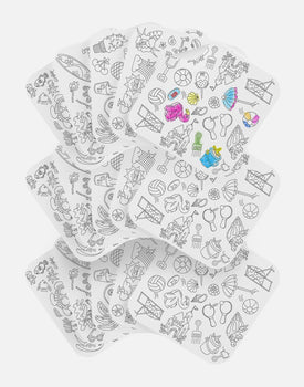Giant Coloring Sheets in Beach / 3 Pack