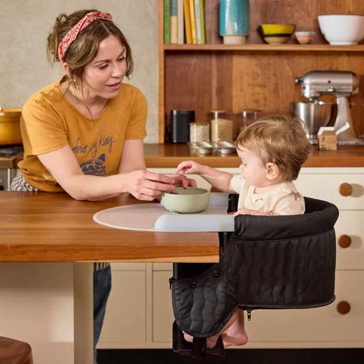 Hook On Chair with Baby and Mom