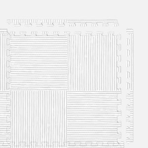 Play Mat in Grey Wickerwork / 4x6