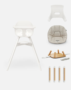 The Chair in Mono Coconut / 3-in-1 High Chair Kit