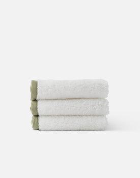 The Washcloth in Coconut / Sage / 3 Pack