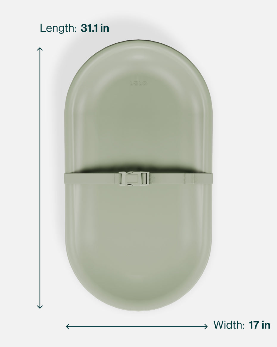 Lalo | Wipeable Changing Pad | Waterproof & No Covers Needed