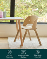 lalo2.0_coconut,sage,rose,licorice,slate,biscotti, no tool assembly, easy to clean surface, non toxic materials