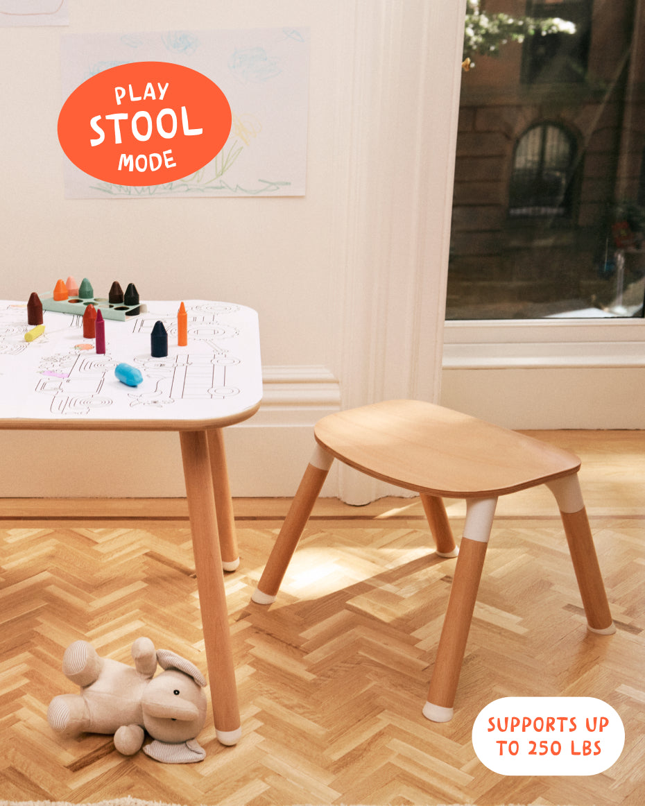 lalo2.0_coconut,sage,rose,licorice,slate,biscotti, play stool mode, supports up to 250 lbs