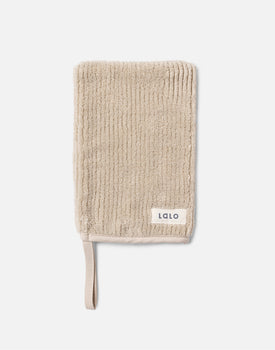 The Ribbed Bath Mitt (2-Pack) in Oatmeal