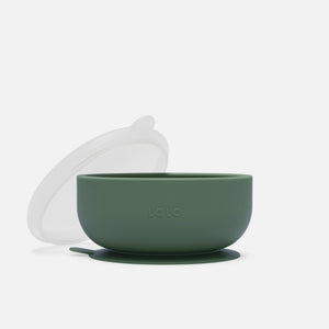 Suction Bowl + Lid in Olive / 1 Pack