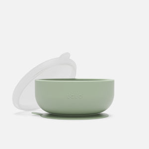Suction Bowl + Lid in Sage / 1 Pack