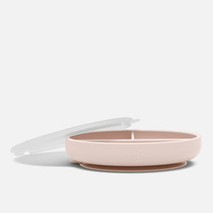 Suction Plate + Lid in Grapefruit / 1 Pack