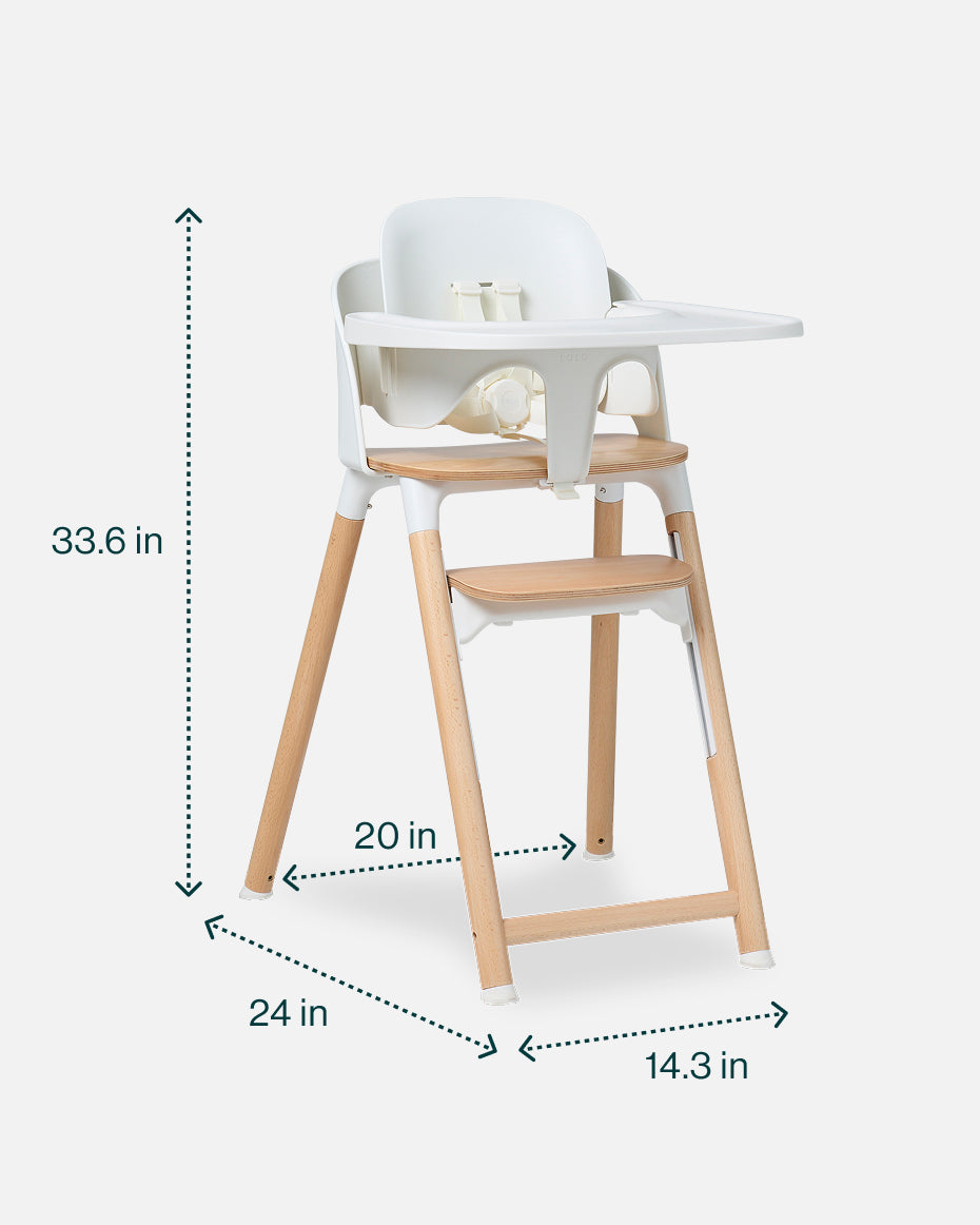 lalo2.0_coconut,coconut|high-chair,coconut|7-in-1-high-chair, 33.6" H, 20" W, 24" D