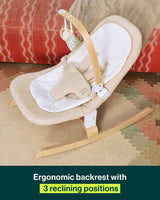 lalo2.0_oatmeal, ergonomic backrest with 3 reclining positions