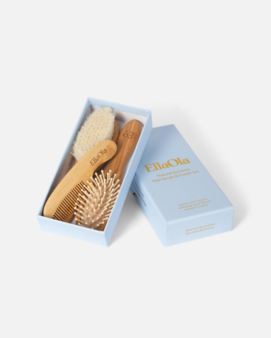 3-Piece Bamboo Brush & Comb Set