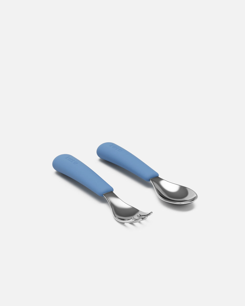 Mealtime Toddler Utensils | Fork & Spoon | Dishwasher Safe