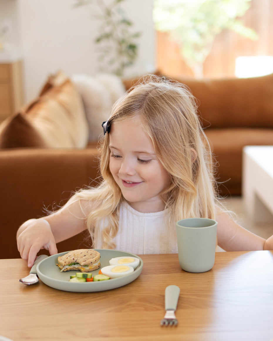 Mealtime Toddler Utensils | Fork & Spoon | Dishwasher Safe